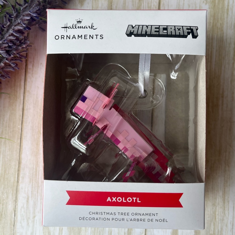 Hallmark Minecraft Axolotl Ornament